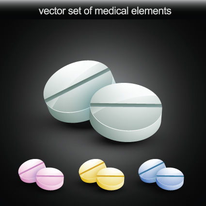 Set of Medical elements vector graphics 02  