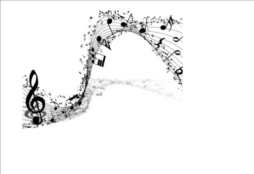 Music notes design elements set vector 12  