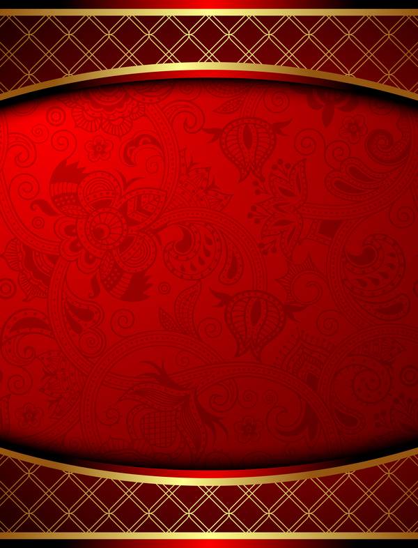 Red luxury background vector material  