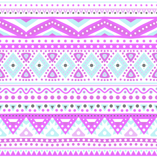 Tribal decorative pattern backgrounds vector 03  
