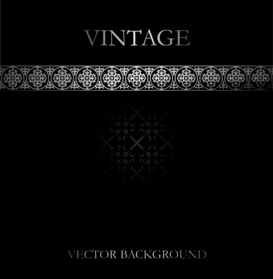 Vintage-Stil dunklen Hintergrund Vektor 01  