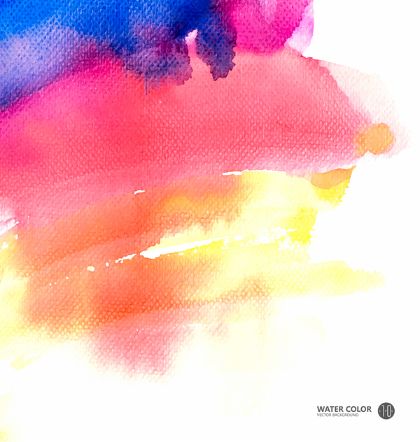 Water color paint vector background 01  