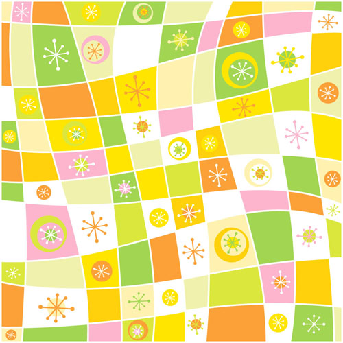 Stylish Colorful backgrounds vector set 02  