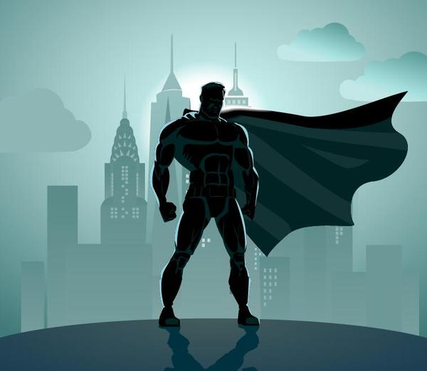 vecteur de conception d'illustration de superman  