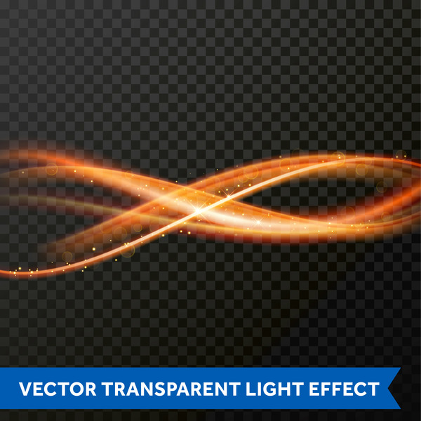 vecteurs d'effet ondulé lumière transparente  