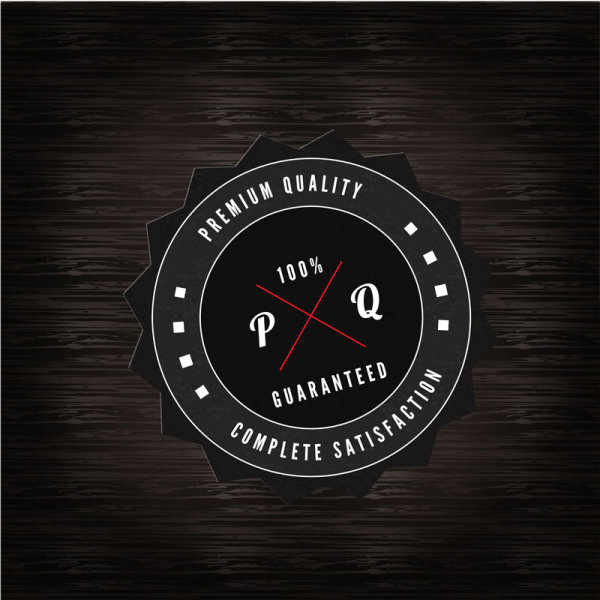 black label of Quality and guaranteed vector 01  