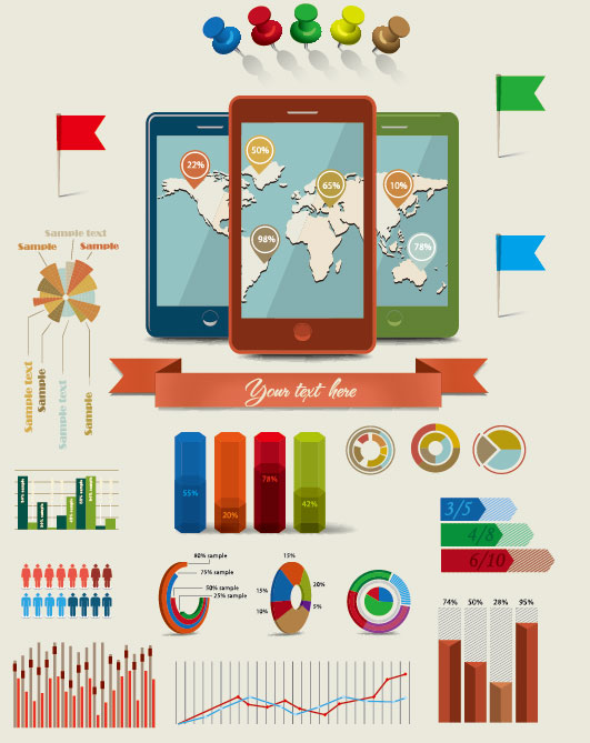 business infographics elements vector 01  