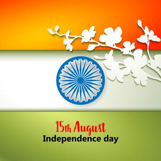 15. autught indiska självständighets dagen bakgrund vektor 01  