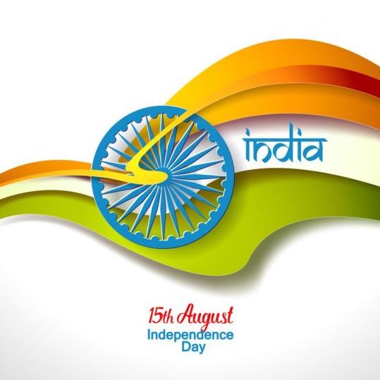 15th autught индийский День независимости фоне вектора 11  