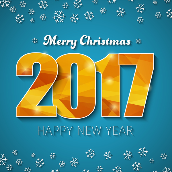 2017 new year background with text design vector 10  
