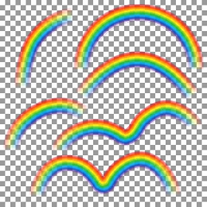 Abstract rainbow illustration vectors 03  