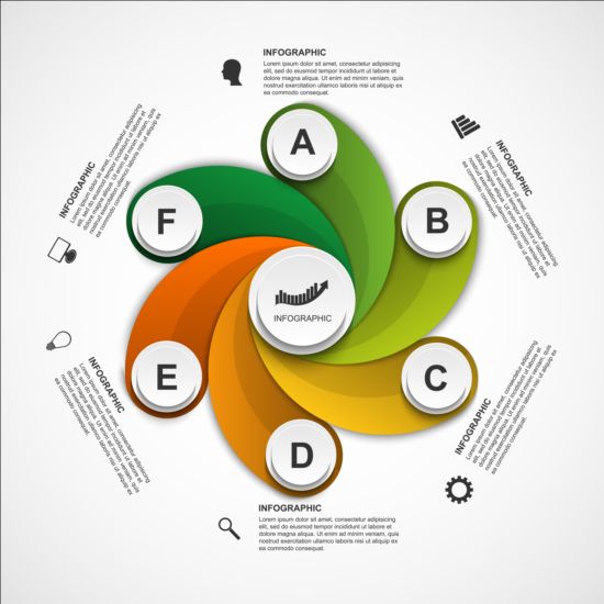 Business infographic kreativ design 4388  