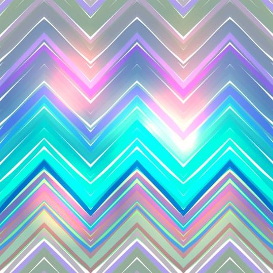 Цветной зигзагообразный узор блестящий вектор 16  