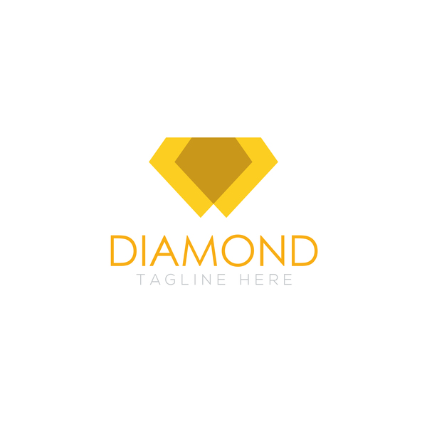 Diamant logo design vector set 05  