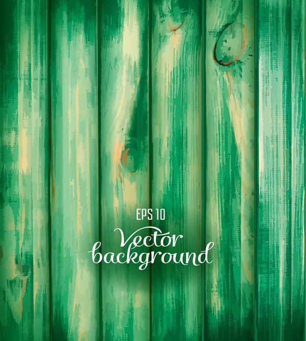 Grünes Holz Textur Hintergrund Vektor  