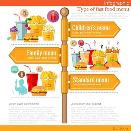 Guide road sign infographic material vector 10  