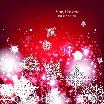 Ornate Christmas Snowflake vector background 02  