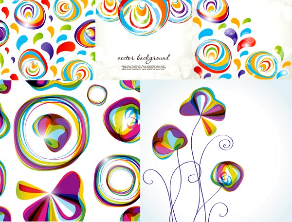 Cute abstract graphics background vector  