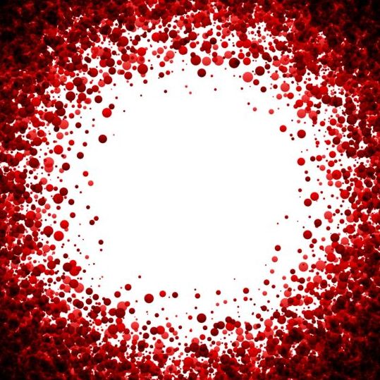 Röda prickar ram vektorer 01  