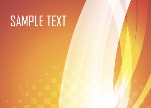 Shining orange abstract background vector 05  