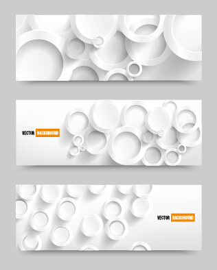 White paper banner vectora material 01  