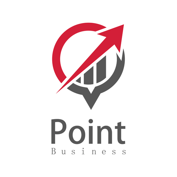 vecteur de business point arow logo  