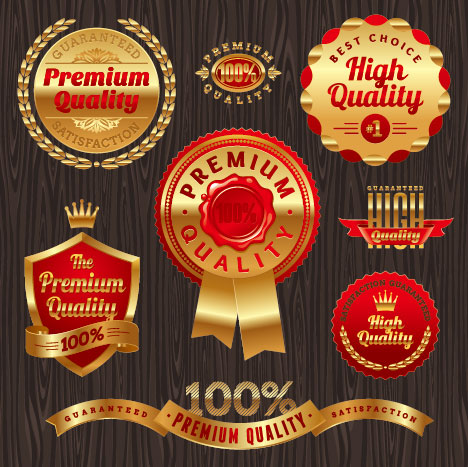 luxury Business labels and Badge vector 01  