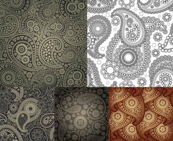 Decorative pattern background vector  