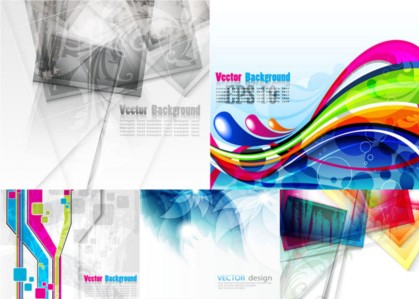 Abstract design elements background vector graphics  