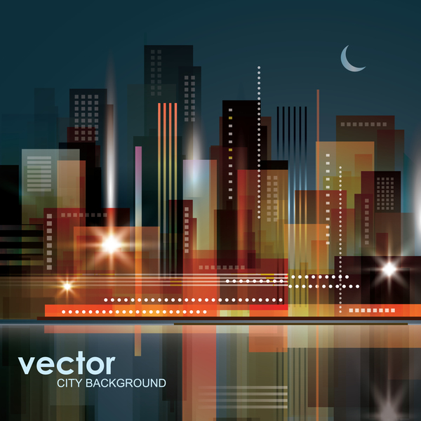 Blurs city background design vectors 03  