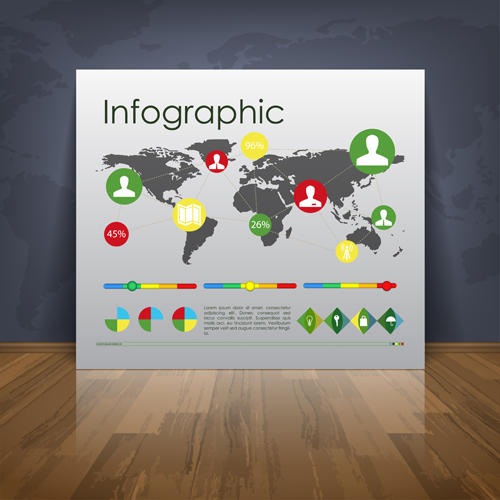 ビジネス インフォ グラフィック テンプレート ベクトル セット 01  
