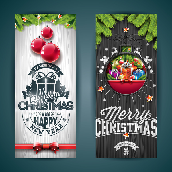Banner verticale natalizio design creativo 04  