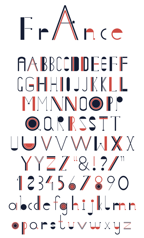 Creative Alphabets design vector set 21  