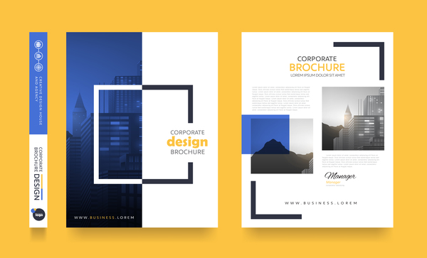 Couvercle créatif brochure design moderne vecteur 12  