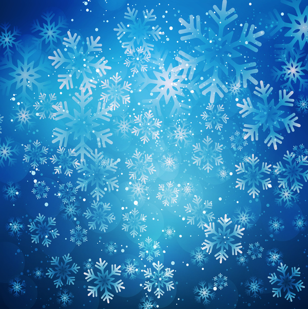 Creative snowflake background vector material 08  