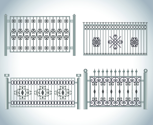 Vector Forged Guardrail design set 04  