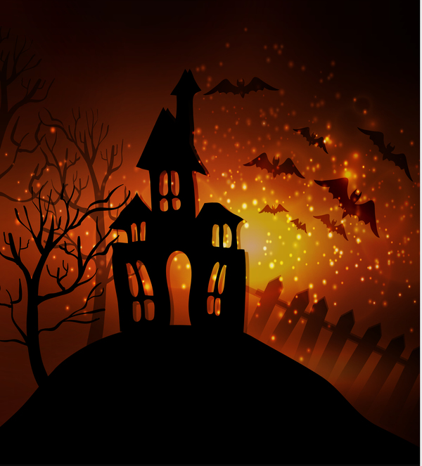 Vecteurs de fond Halloween horreur nuit 03  