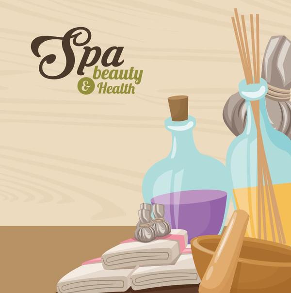 Spa beauty health design vector material 04  