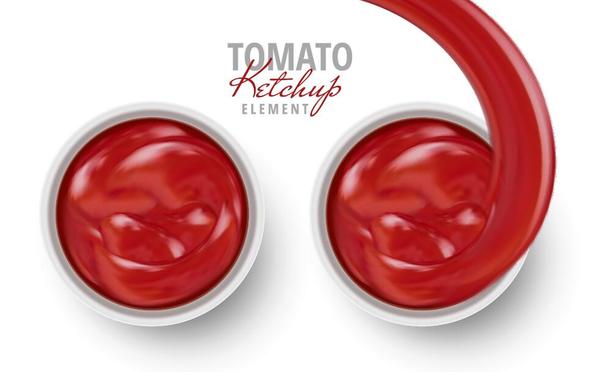 Tomaten-Ketschup-Hintergrundvektor 01  