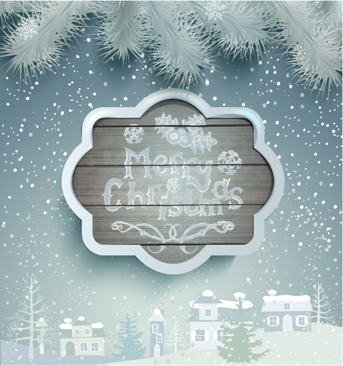 Winter christmas and new year frame backgrounds 05  