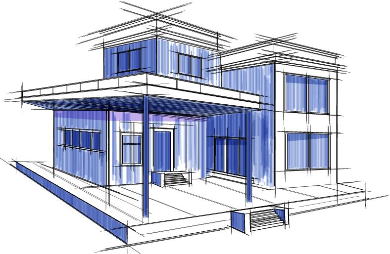 projet plan croquis vectoriels matériaux 07  