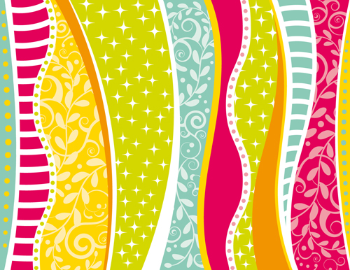 Stylish Colorful backgrounds vector set 01  