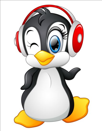 lovely penguin cartoon set vectors 14  