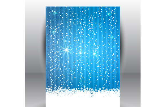 Winter Snow backgrounds art 04 vector  