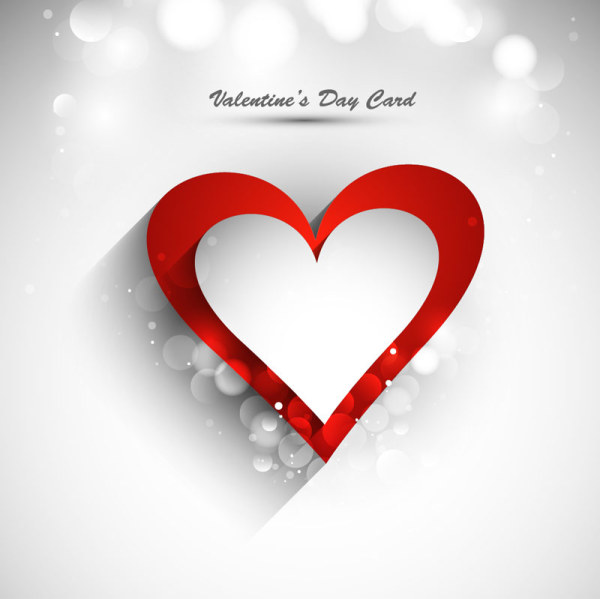 Stylish Valentine Day Card element vector 01  