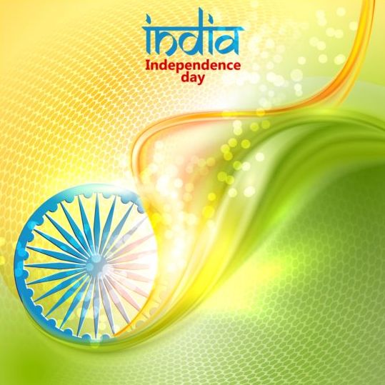 15 일 autught 인도 독립 기념일 배경 벡터 10  