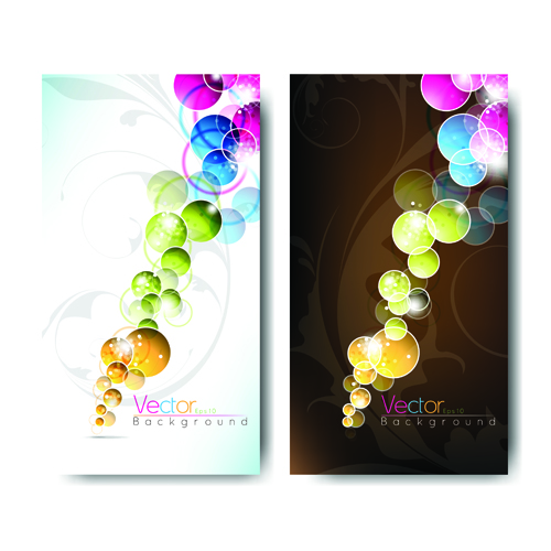 Abstract backgrounds for business cards design vector 03  