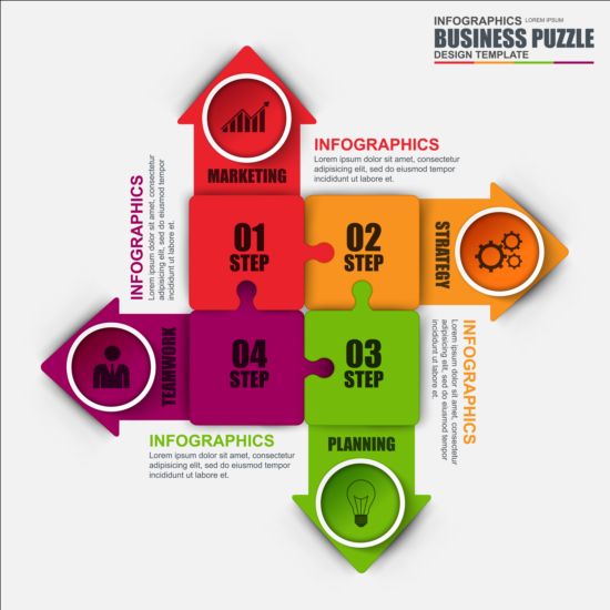 Бизнес-Инфографика креативный дизайн 4387  