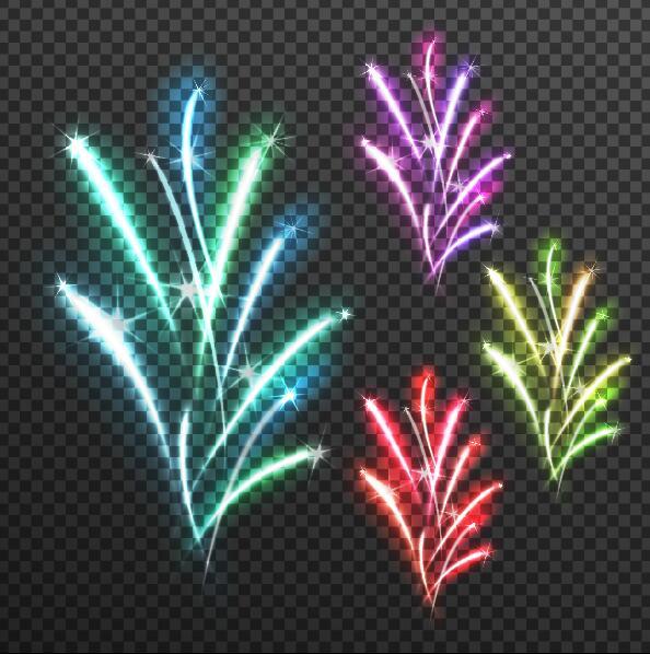 Color festival fireworks illustration vector  