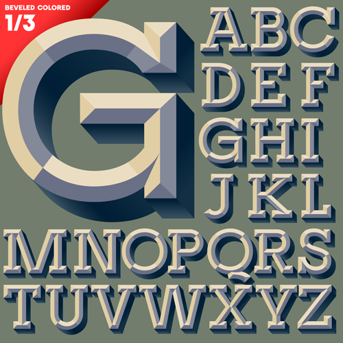 Creative Alphabets design vector set 11  